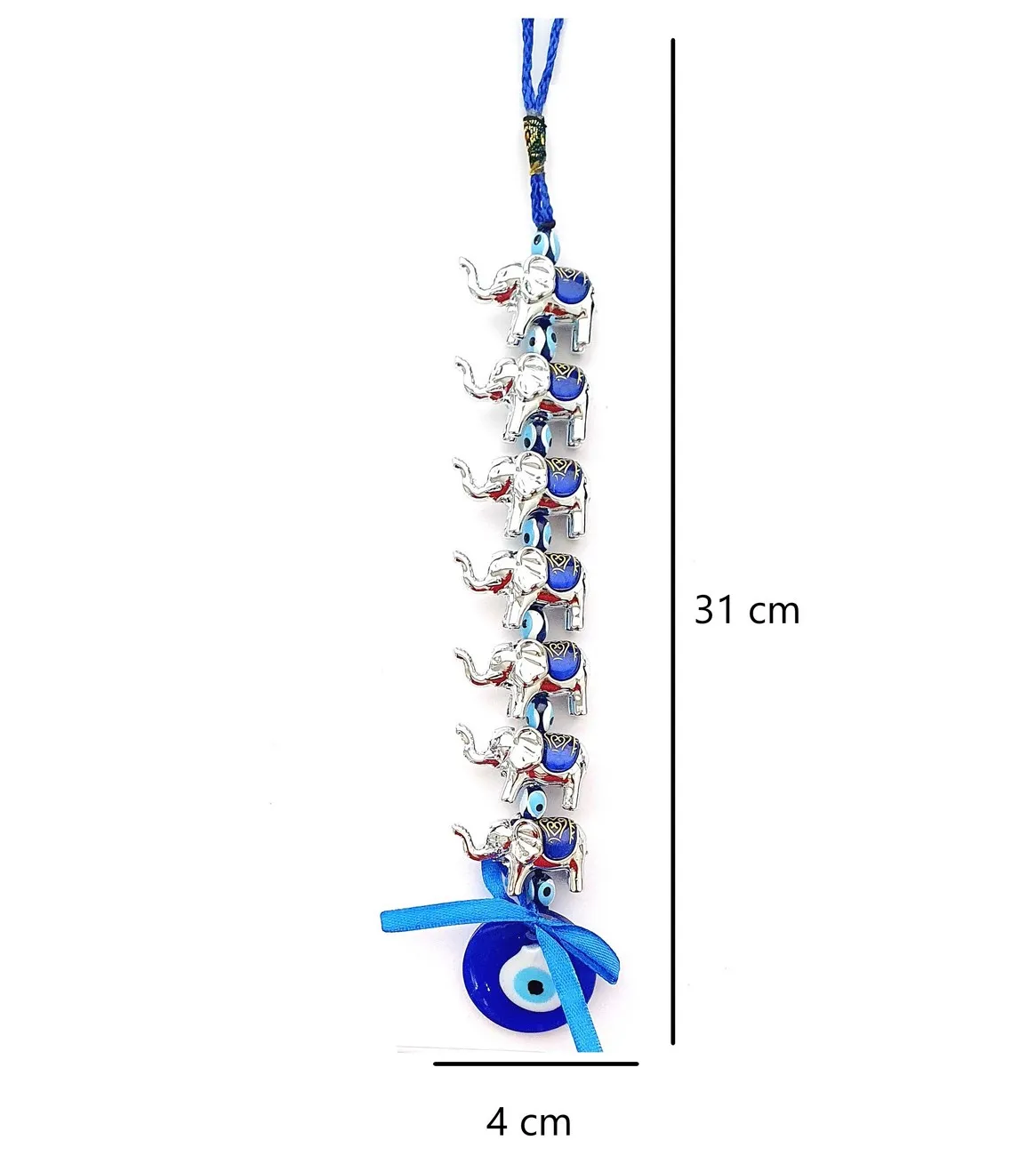 Colgante Elefantes Ojo Turco Móvil De Pared Decoración