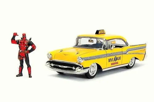 Juguete Deadpool & 1957 Chevy Bel Air 30290 1:24 Original