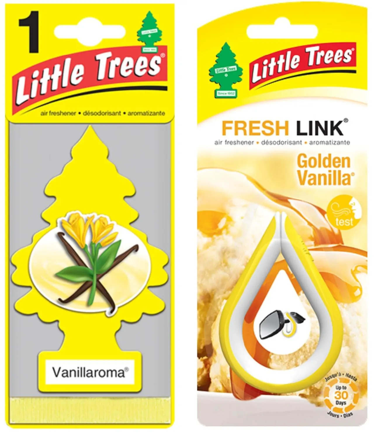 Kit Ambientador Little Trees Pino + Fresh Link Vainilla