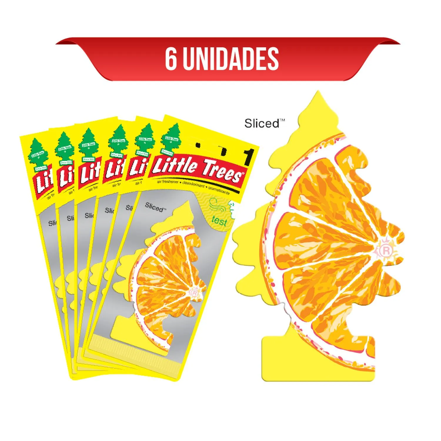 Ambientador Little Trees Sliced (Naranja) x6 Und