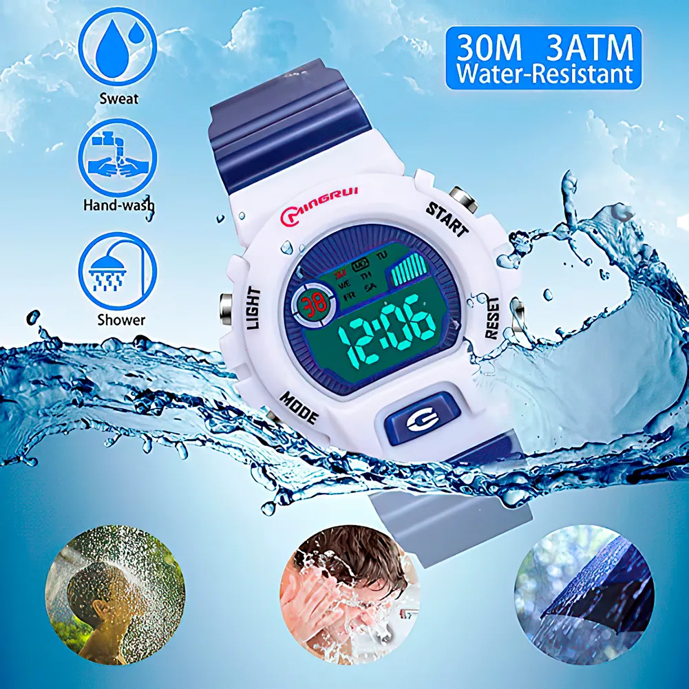 Reloj Impermeable Niño Niña Azul