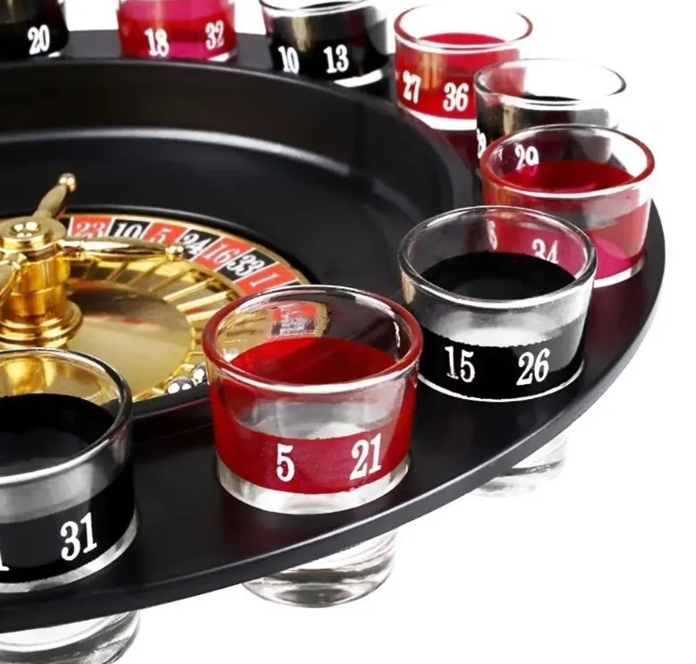 Ruleta De Shots Juego Mesa 16 Copas Juego Para Fiestas