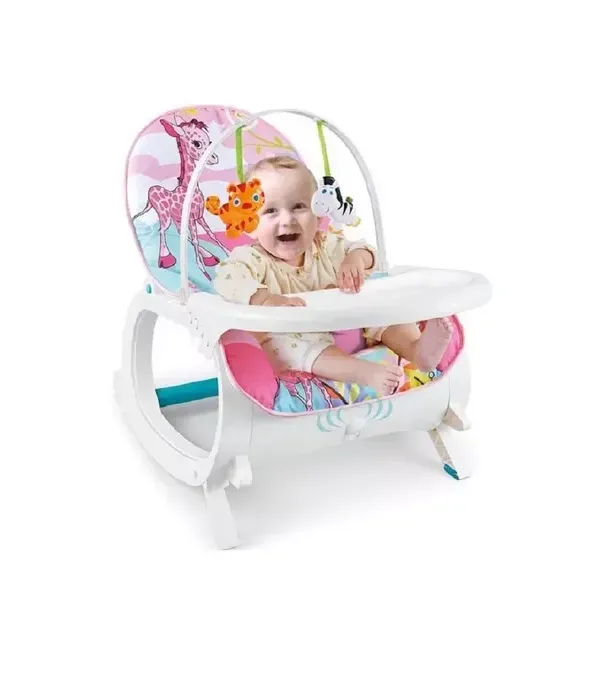 Silla Mecedora Vibradora Crece Conmigo Bebe Selva Con Comedor