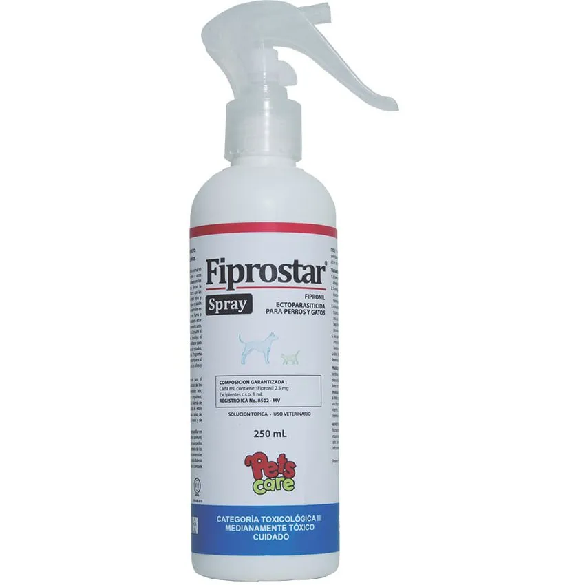 Fiprostar Spray Insecticida Pulgas Garrapatas Perros Gatos 250Ml