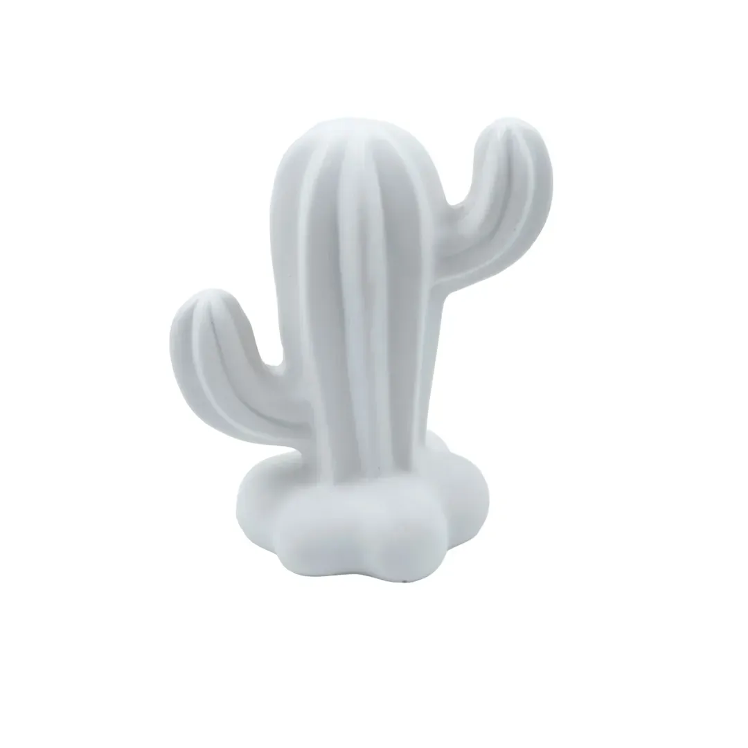 Cactus Blanco En Ceramica Lafe