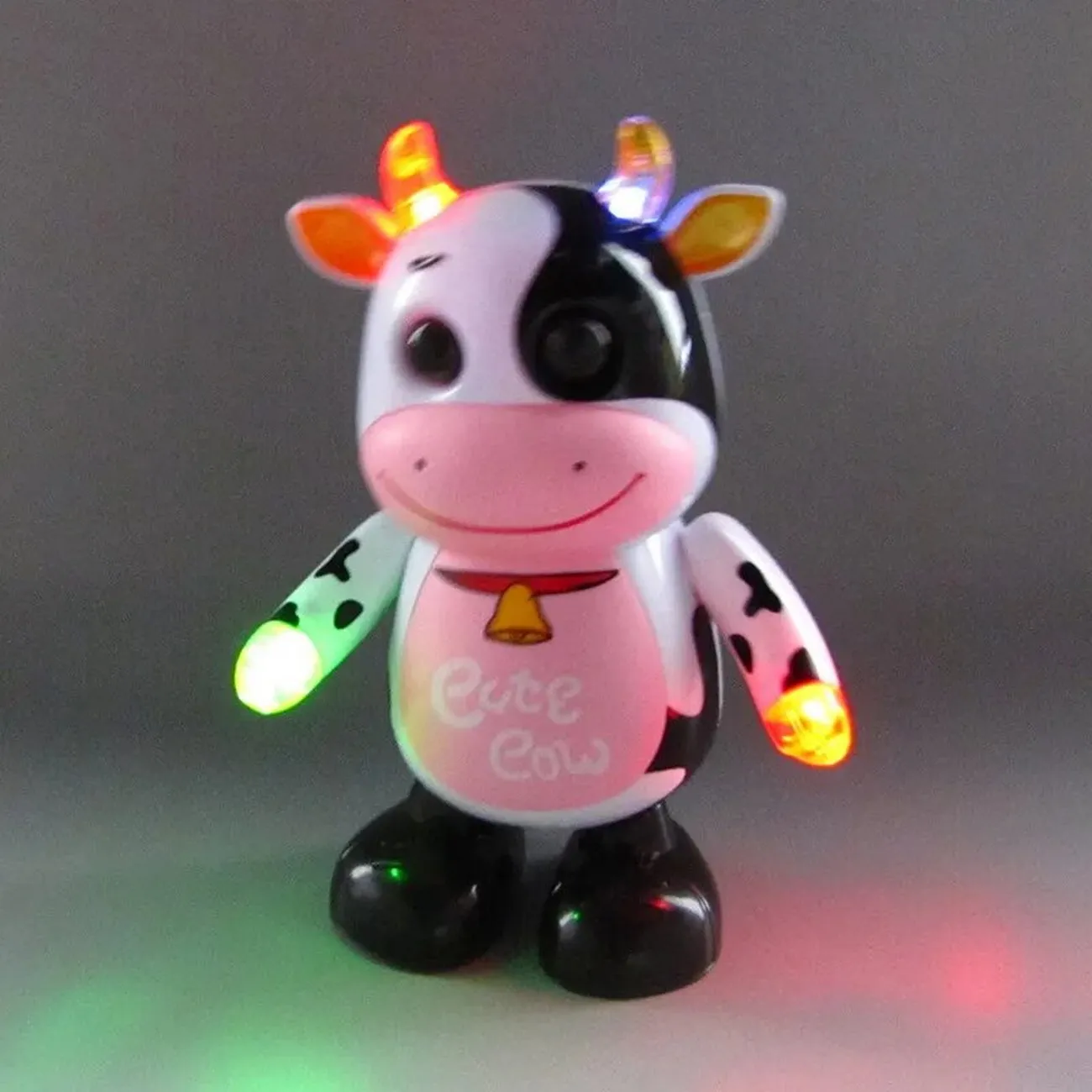 Vaca Robot Granja Juguete Luces Sonido Movimiento + Bateria