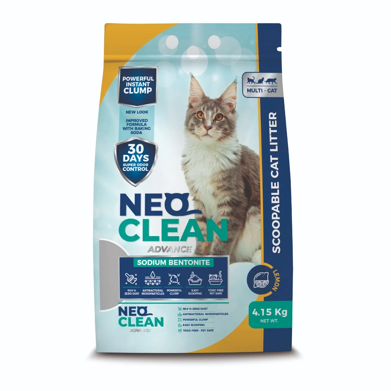 Arena Gatos Neoclean Aroma Limón 8.3 Kg