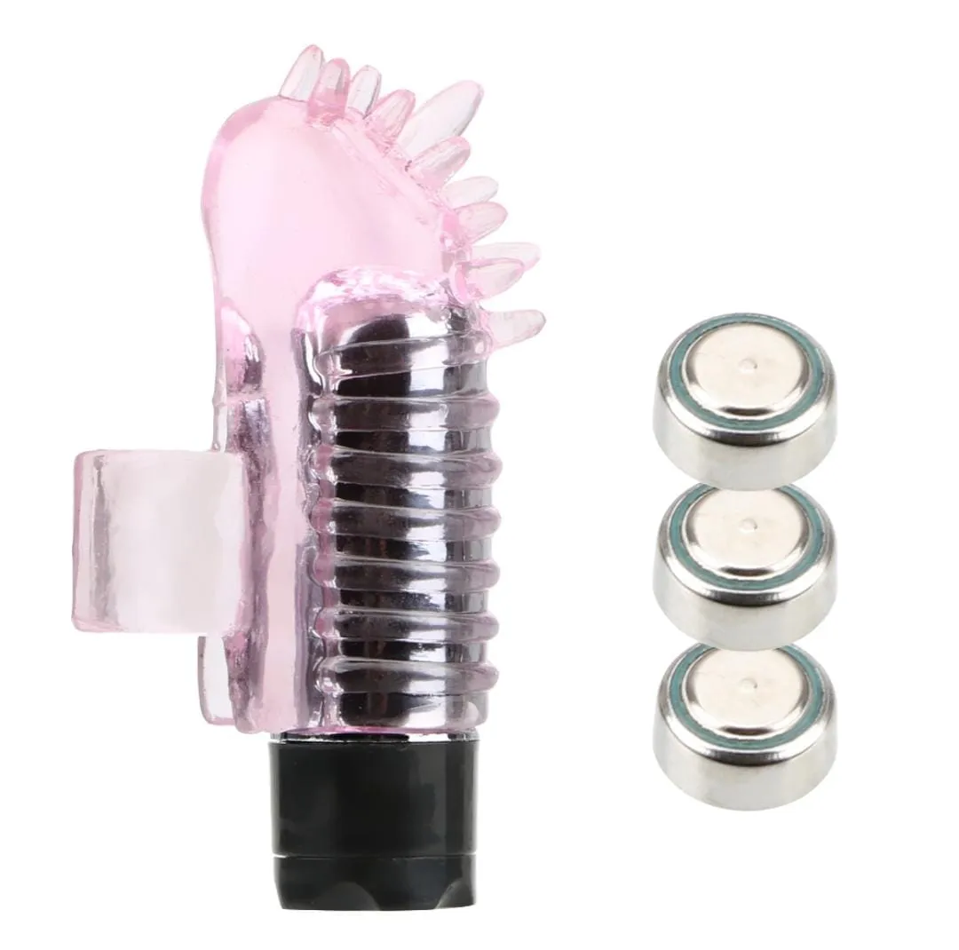 Dedo Vibrador Funda Texturizada Anillo Con Vibración Para El Dedo