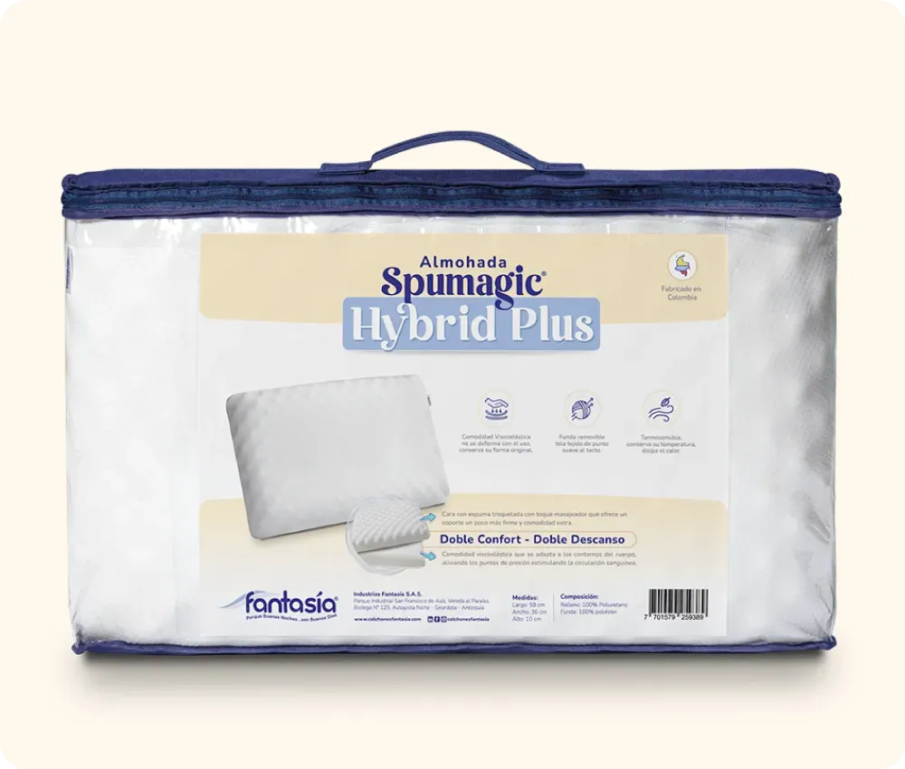 Almohada Ortopedica Spumagic Hybrid Plus