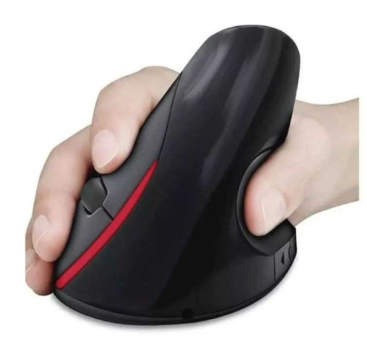 Mouse Vertical Inalámbrico Recargable Weibo Wb-881 Negro