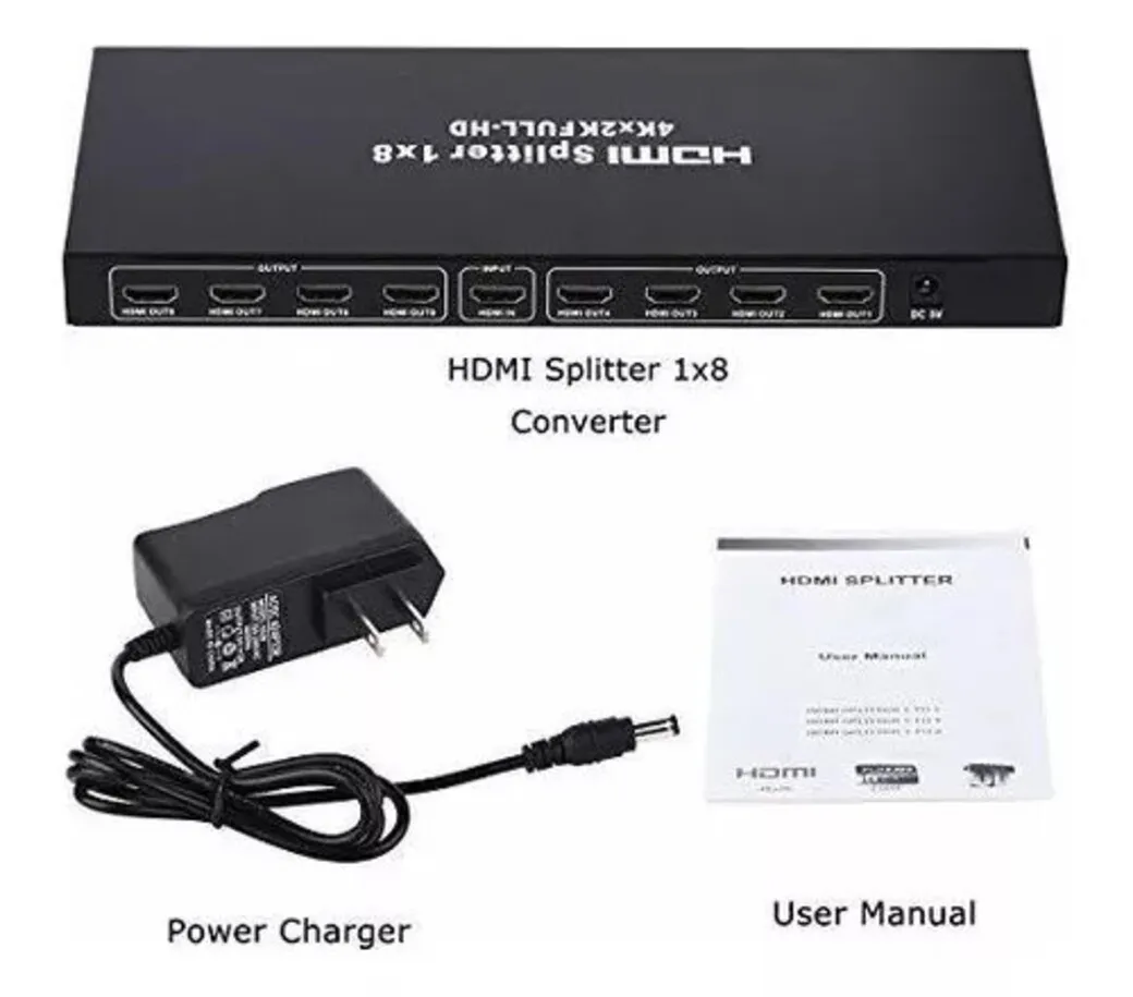 Multiplicador Splitter HDMI 1 Entrada X 8 Salidas