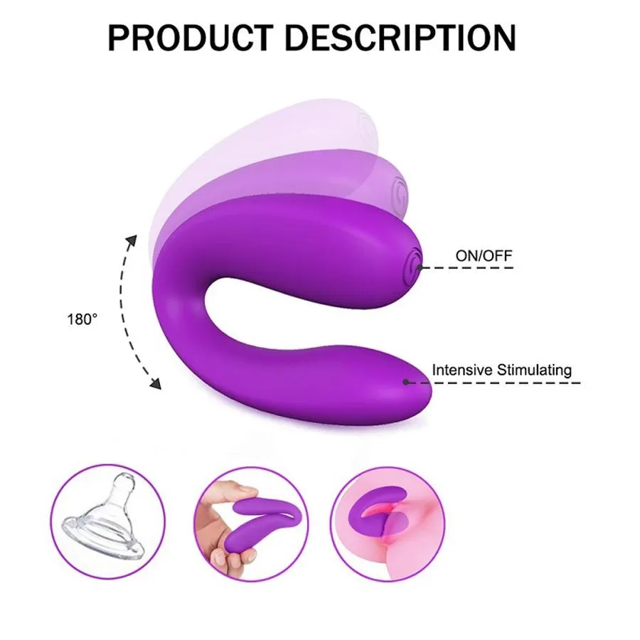 Vibrador Doble Vebe Purple - Shande