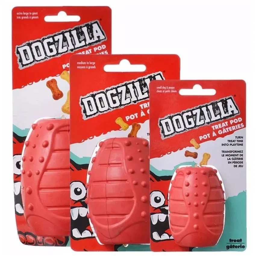 Dogzilla Treatpod Juguete Goma Resistente Interactivo L