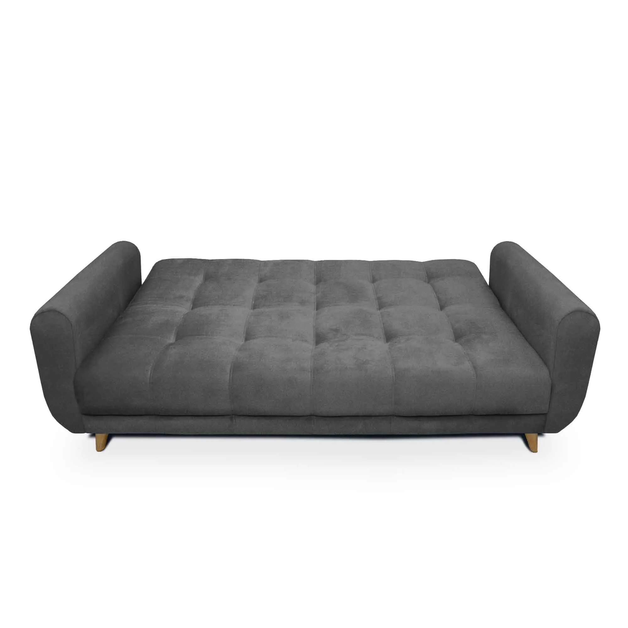 Sofa Cama Comfort Sistema Clic Clac Color Gris