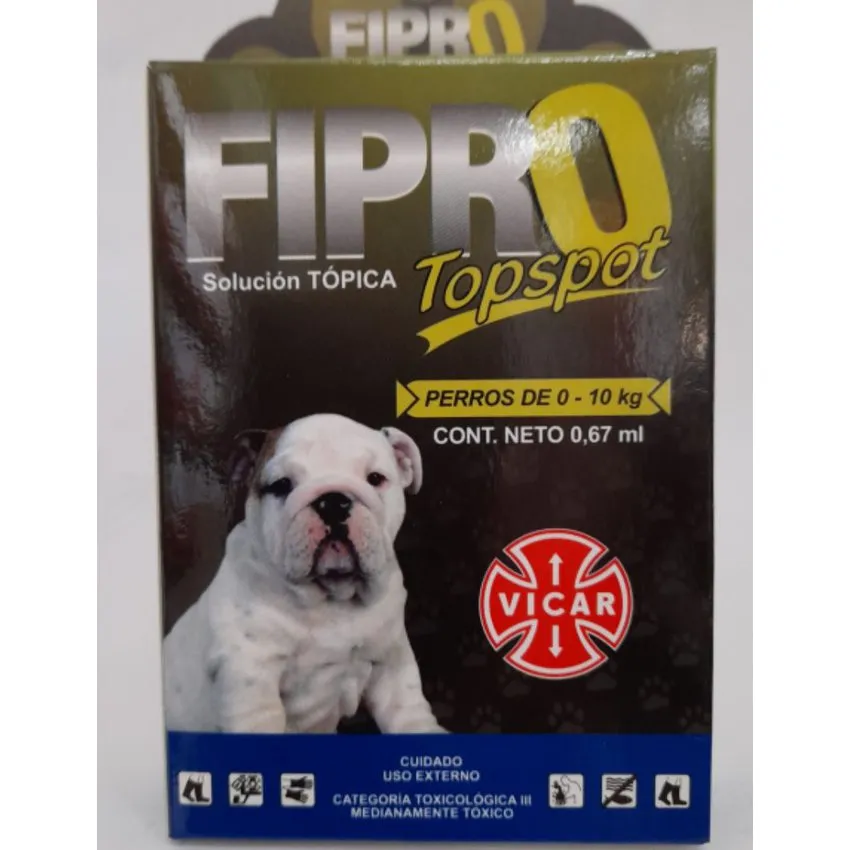 Fipro Top Spot Antipulgas 0,67Ml Perros 2 A 10Kg