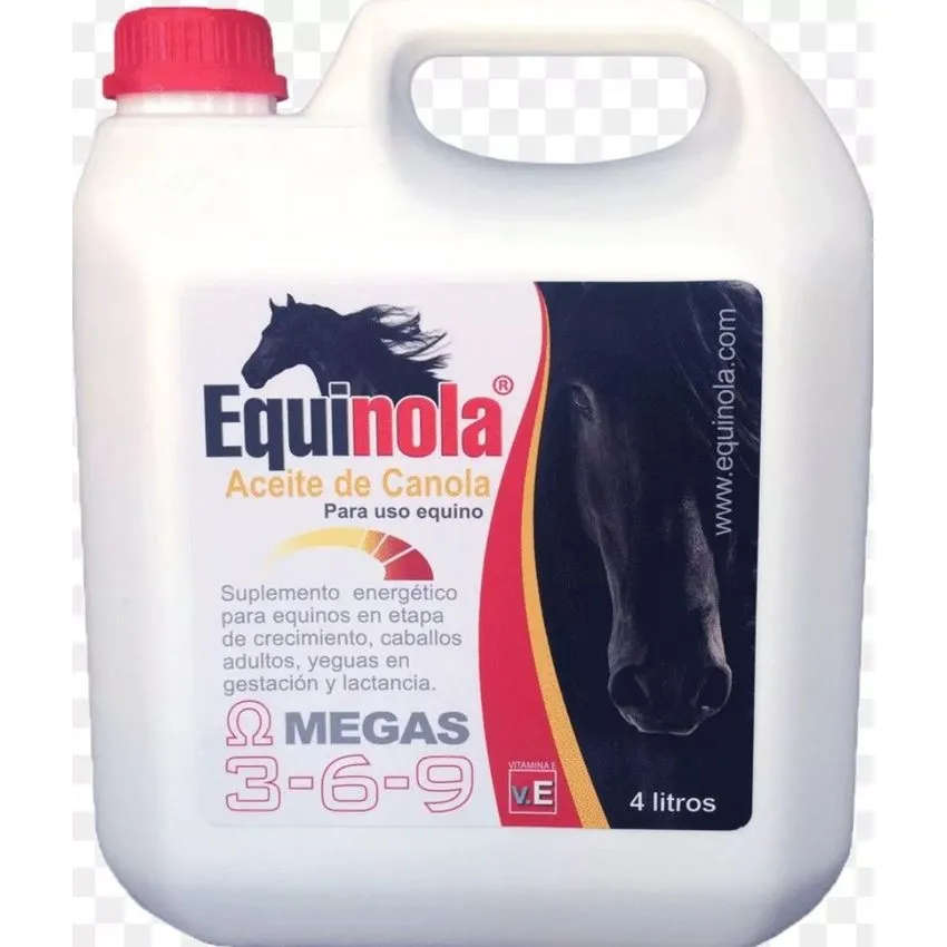 Equinola Equinos Aceite Canola Omega 3 6 9  4 Litros