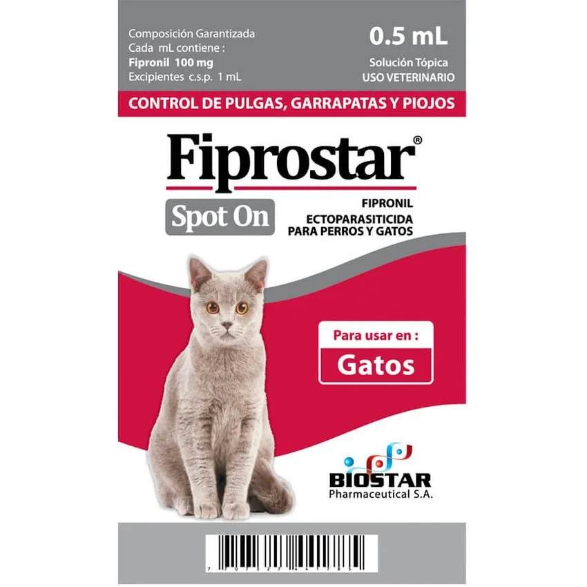 Fiprostar Spot On Antiparasitario Gatos 0.5Ml