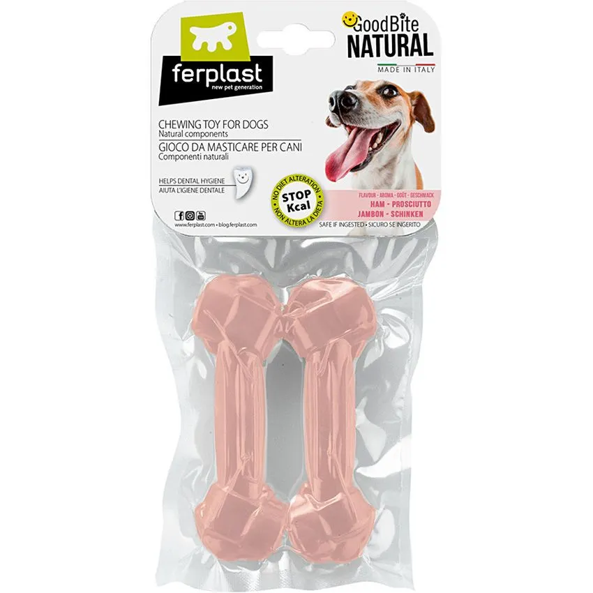 Juguete Masticable Perro Ferplast Natural Ham Bone M