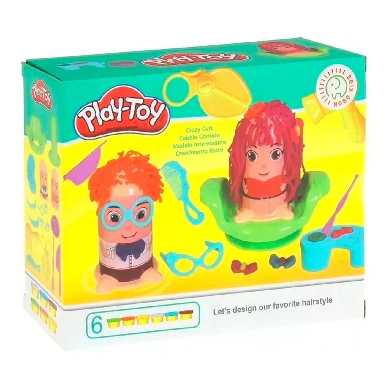 Set / Kit Juego De Peluqeria Cabello Plastilina Juguete