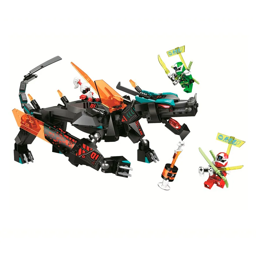 Juguete Armable Dragón Ninjas Armatodo Construcción 302 Pcs