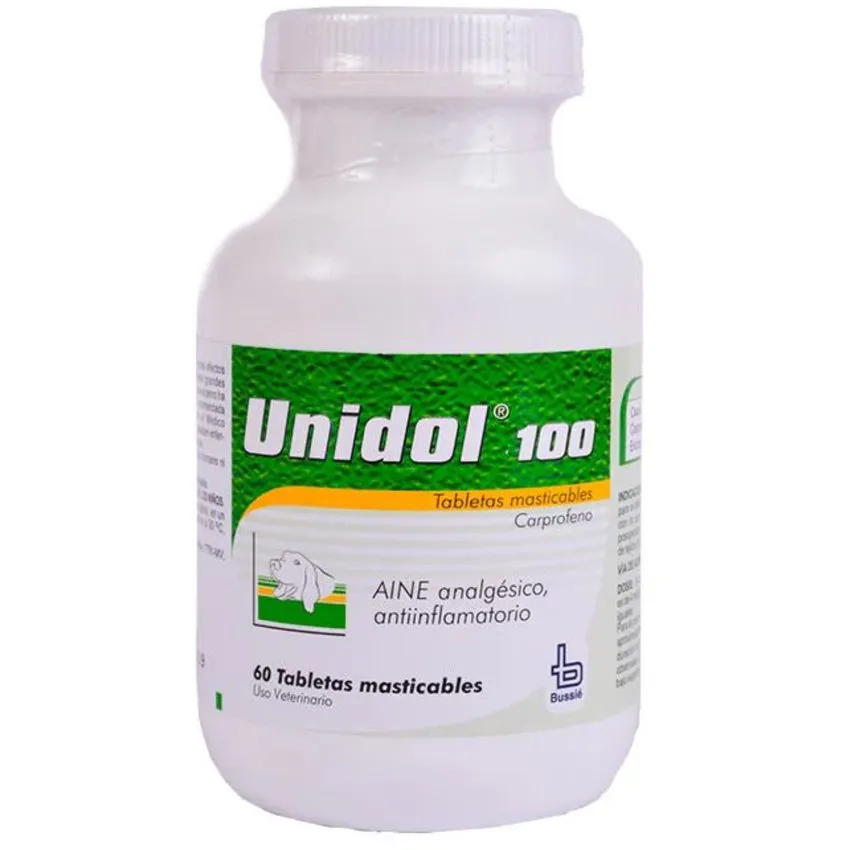 Unidol 100 Analgesico Antiinflamatorio Perros Y Gatos 60Tab