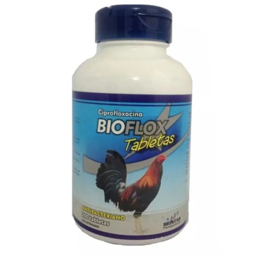 Bioflox Antibacteriano Perros Gatos Frasco X200 Tabletas