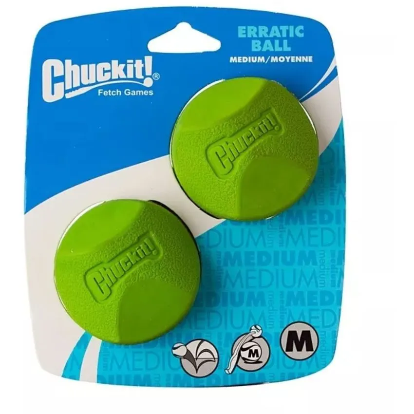 Chuckit Pelota Rebote Irregular Juguete Perros Talla M X 2