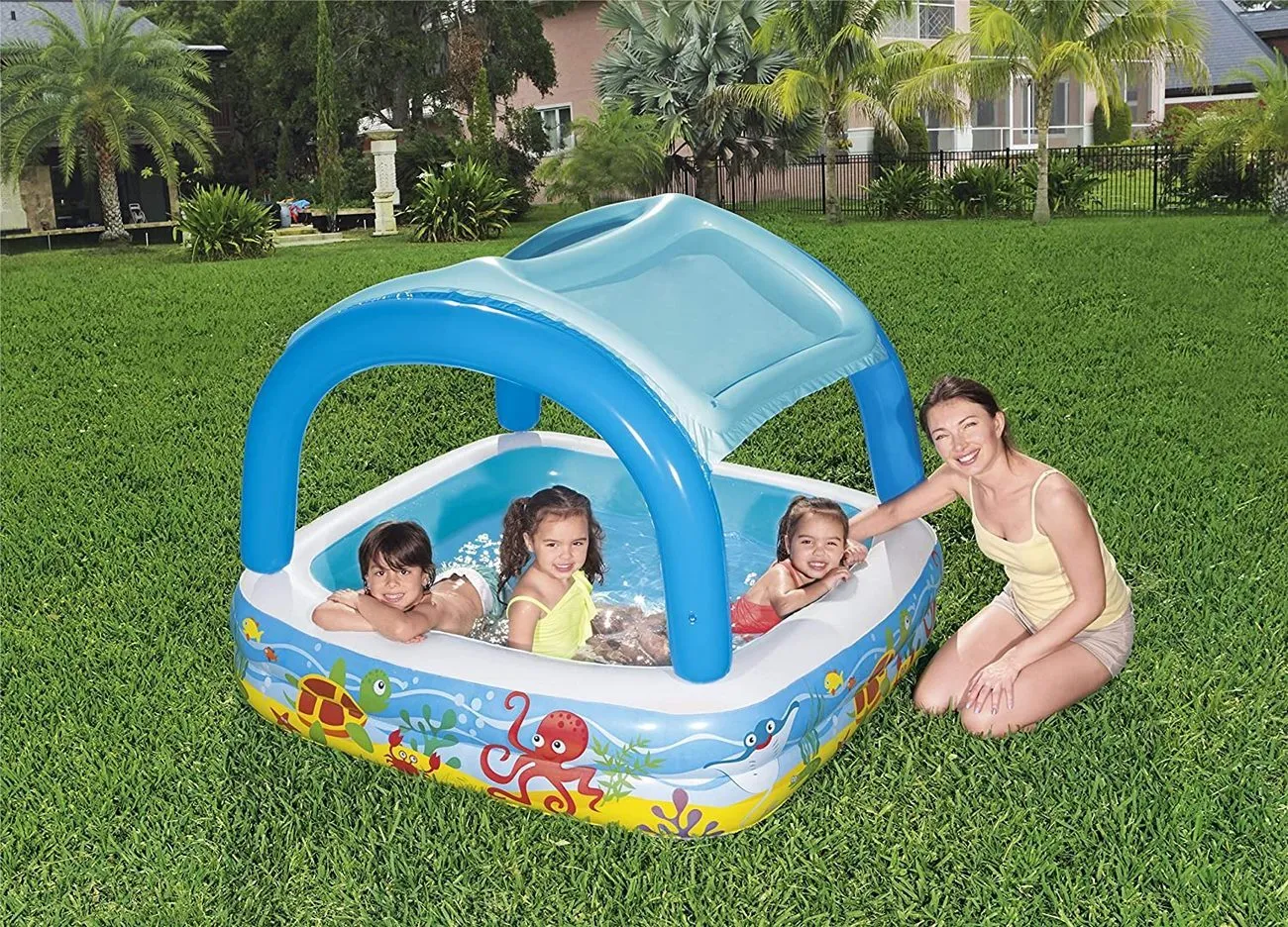 Piscina Inflable Cuadrada Bestway 52192 265l Multicolor