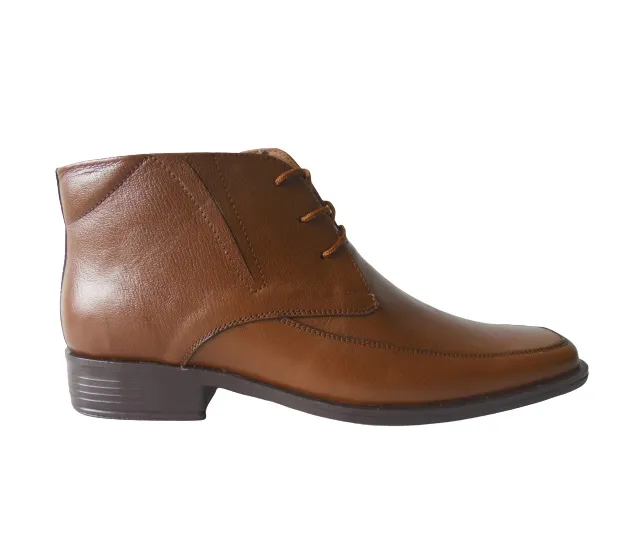 Bota Formal Para Hombre Cuero Calzado Guerreros Gp-1607 MIEL