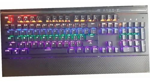 Teclado Gamer Mecanico Aoas As-808 Con Luces Alambrico Mecanico