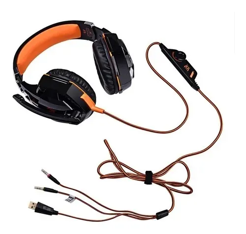 Diadema Gamer KOTION EACH G2000 Naranja