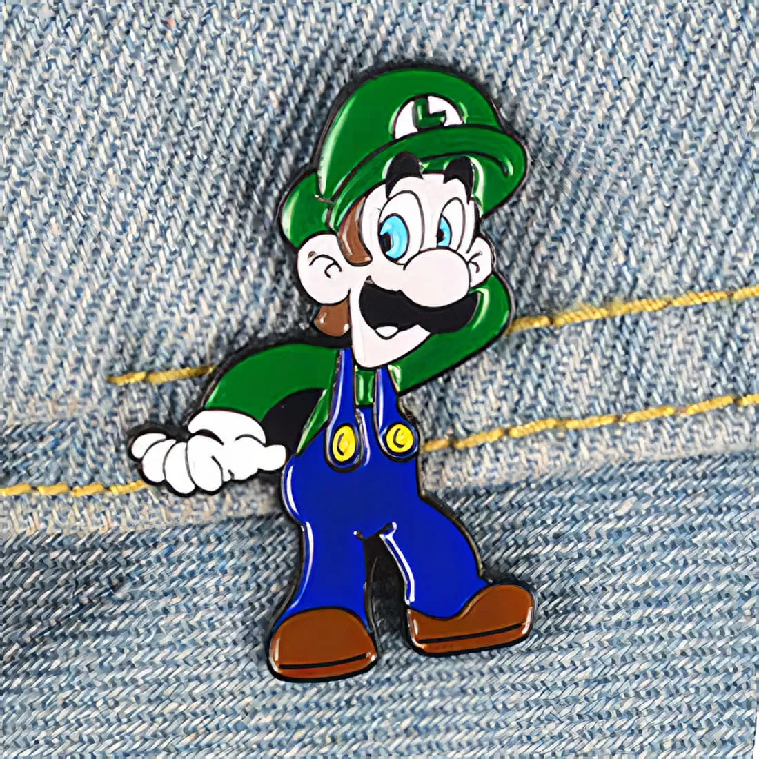 Prendedor (pin) Luigi + Bolsa decorativa