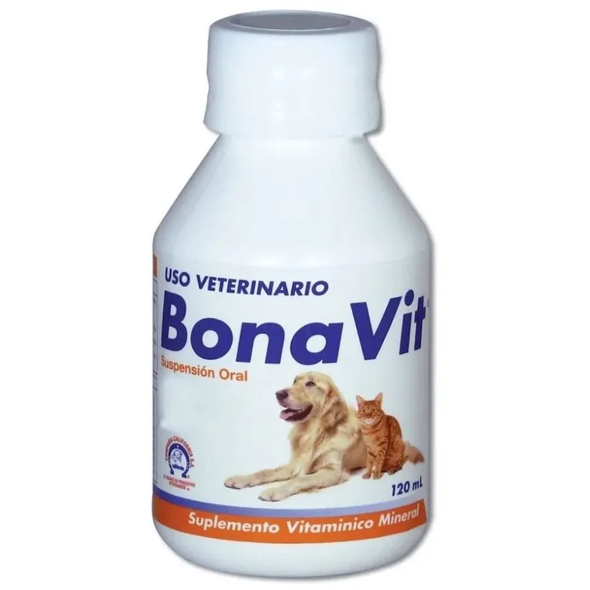 Bonavit Suplemento Vitaminico Perros Gatos Frasco 120Ml