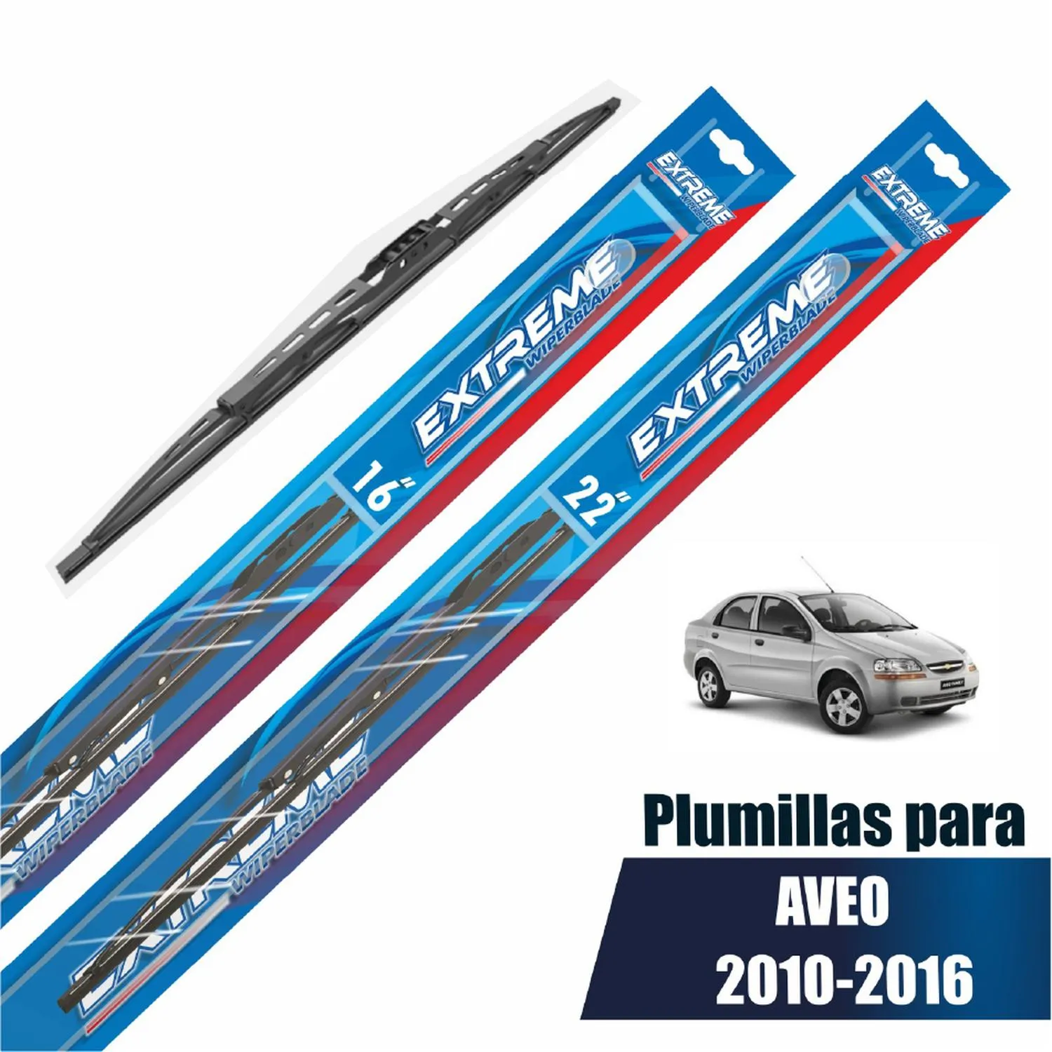 Par Plumillas Codinter Extreme Chevrolet Aveo 16"| 22"