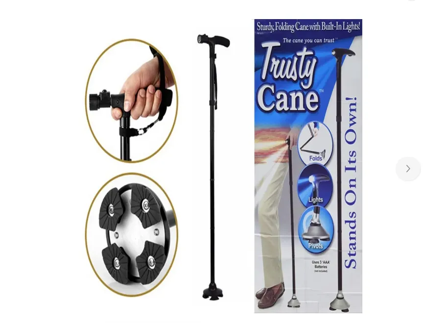 Baston Plegable Caminador Ajustable Trusty Cane Ergonomico