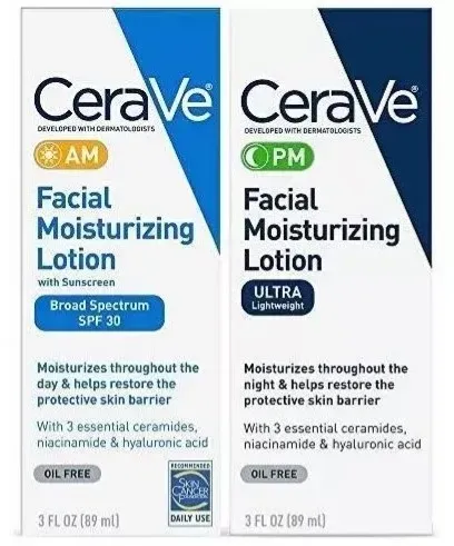 Cerave Loción Hidratante Am Pm Facial Rutina Día Y Noche