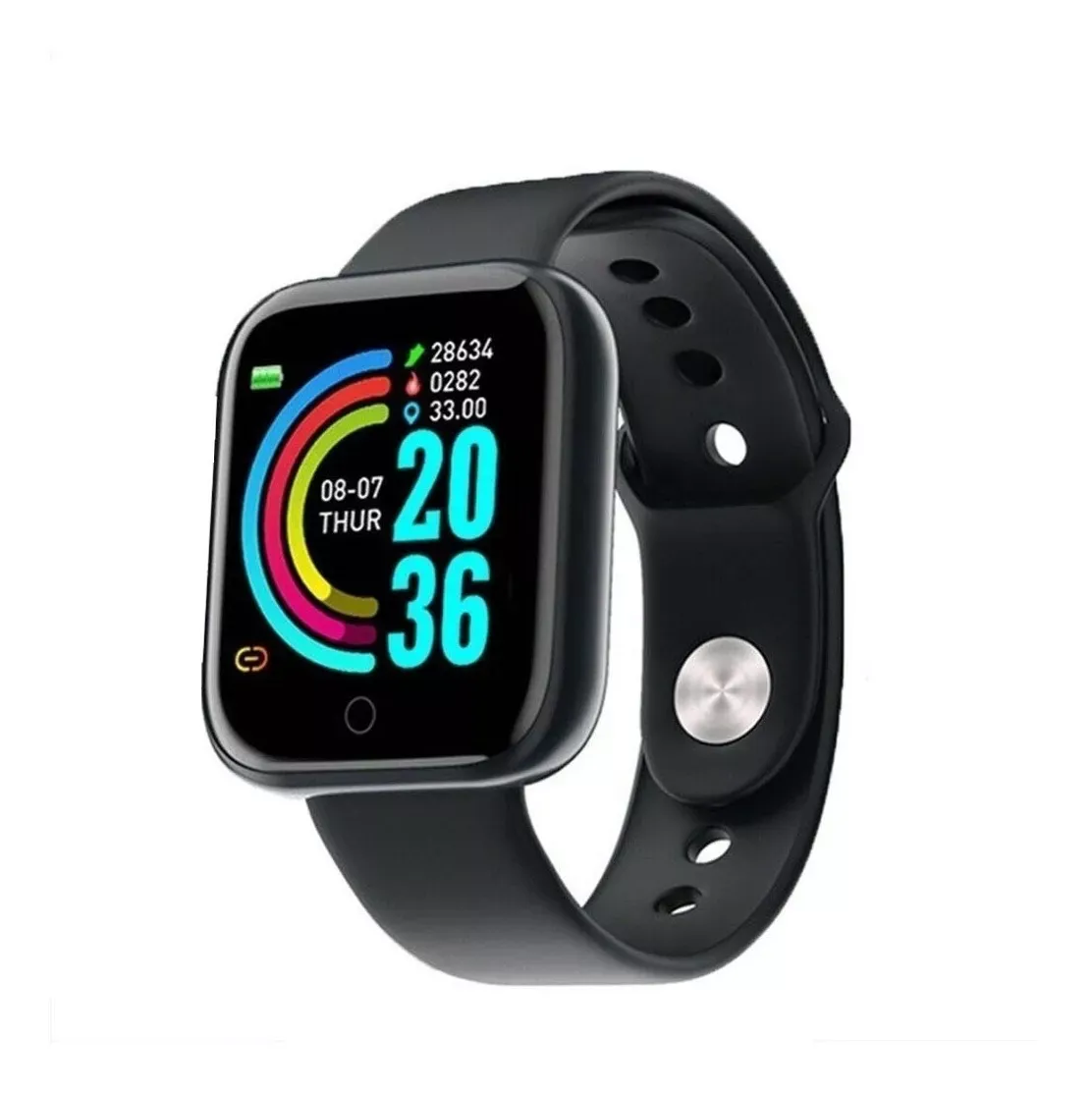 Smartwatch Banda Deportiva D20 Negra 