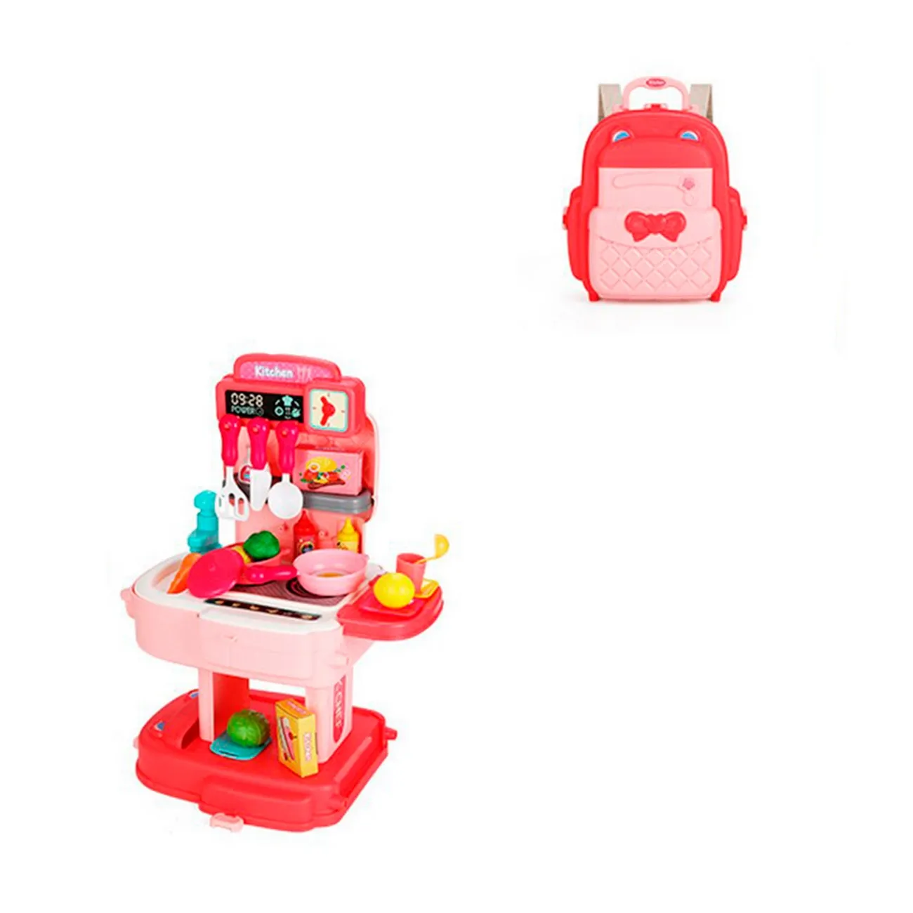 Set Cocina Cheef Maleta Portátil Niña Didáctico Interactivo