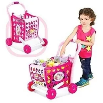 Carrito Mercado Juguete Rosa Niñas