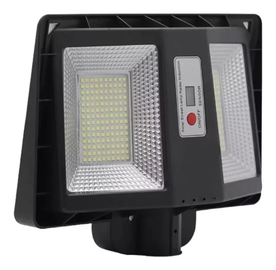 Farola Lampara Solar Led Sensor De Movimiento 300w Con Panel