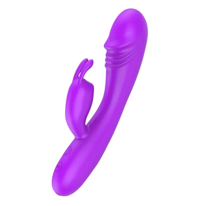 Vibrador Doblé Estimulación Lujo Small Rabbit Punto G Juguete Sexual