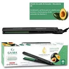 Plancha De Cabello GAMA Eleg Avocado Led Negro Original