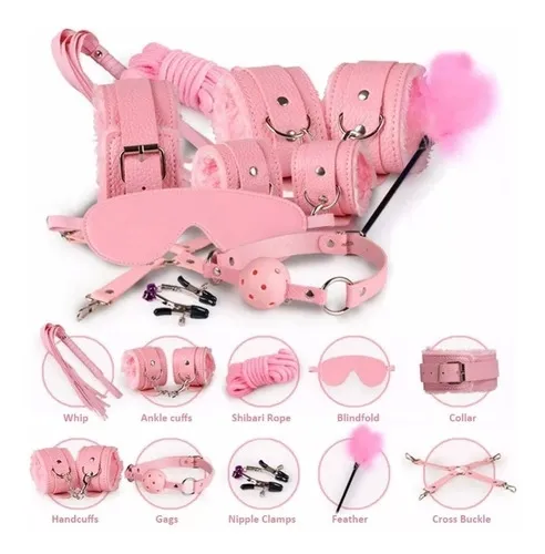 Kit Sadomasoquismo Bondage BDSM 10 piezas