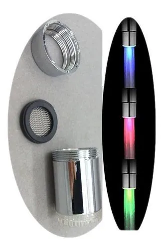 Grifo De Agua De 7 Colores Con Luz Led Para Cocina Baño