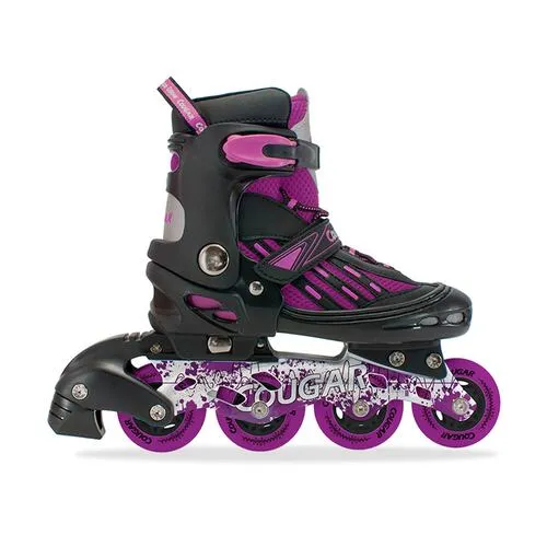 Patines Ajustables Cougar MZS833LG (Llantas 72, 74, 76mm) Morado