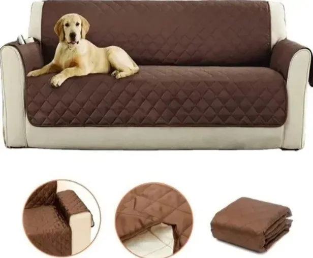 Forro Protector Silla Sofá Doble Faz Cubre Sofá 3 Puestos Lavable