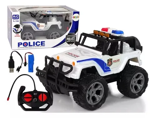  Juguete Jeep Policia Control Remoto 