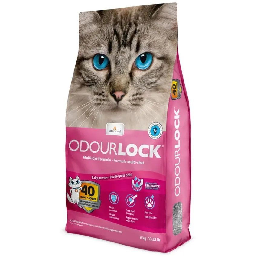 Odourlock Arena Gatos Libre Polvo Ultrapremium Talco 6kg