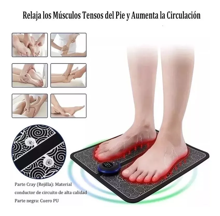 Tapete Masajeador Electroestimulador De Pies Circulacion