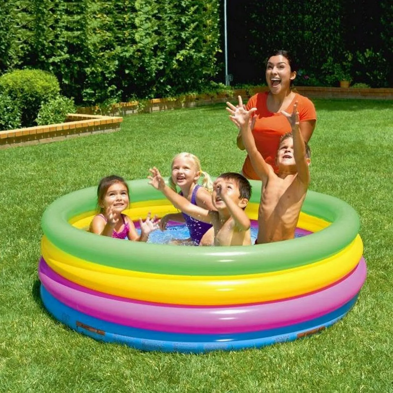 Piscina Inflable Redonda Bestway 51117 Multicolor 